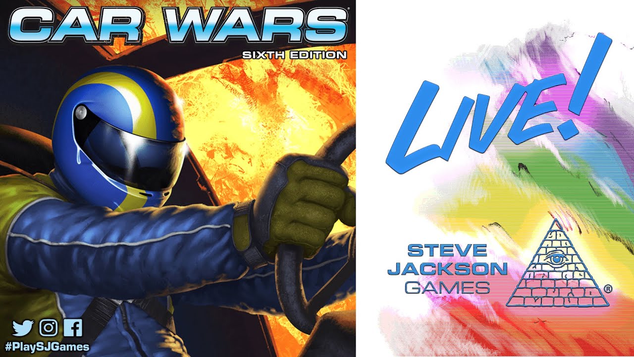 SJGames Live - Car Wars Sixth Edition Two-Player game using the Vehicle Guide!