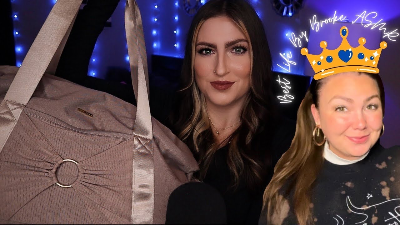 ASMR | What’s In My Gym Bag 🖤 Collab With @BestLifeByBrooke ✨