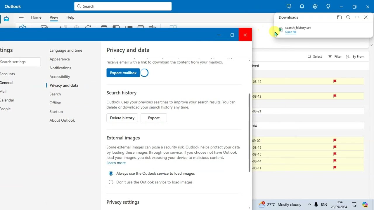 How To Export Search History In New Outlook