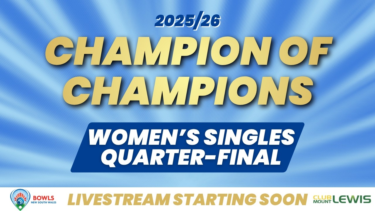 📺 LIVE | 2025/26 Champion of Club Champions Singles| Women: Quarter-Final
