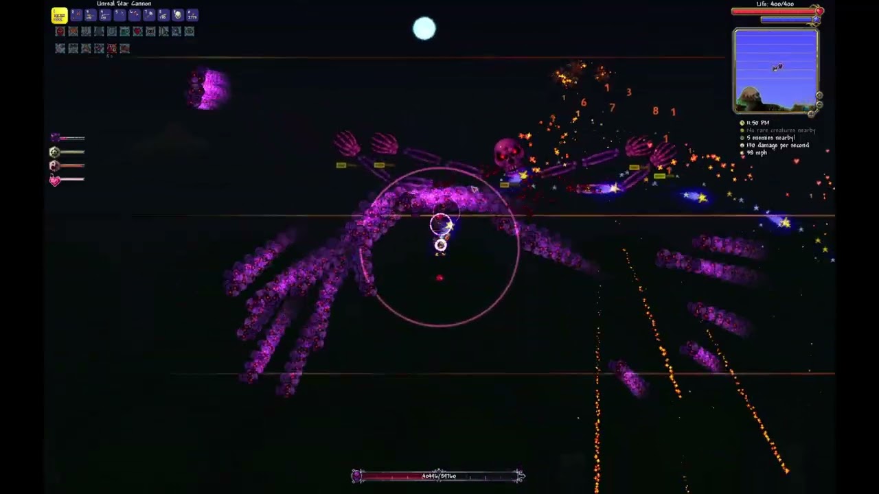 Terraria Masochist Mode 10x Enemy HP 5x Enemy Damage Skeletron