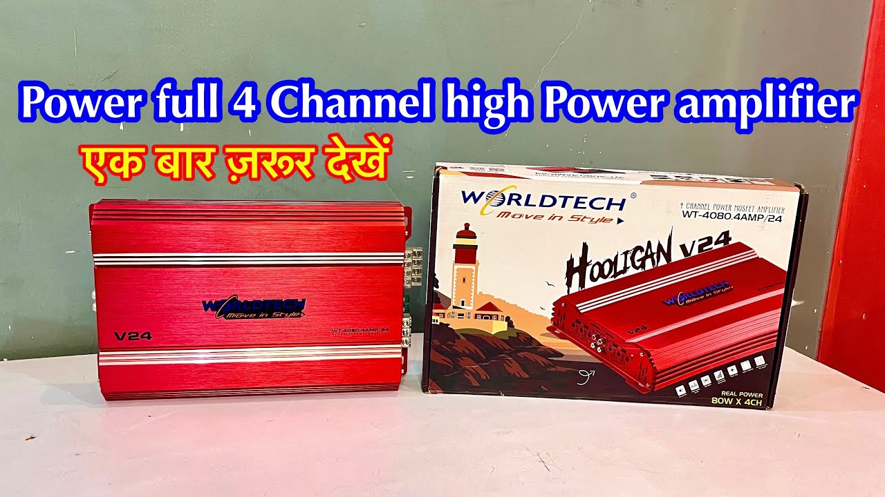 worldtech amplifier 4 channel | car amplifier | 4 channel amplifier