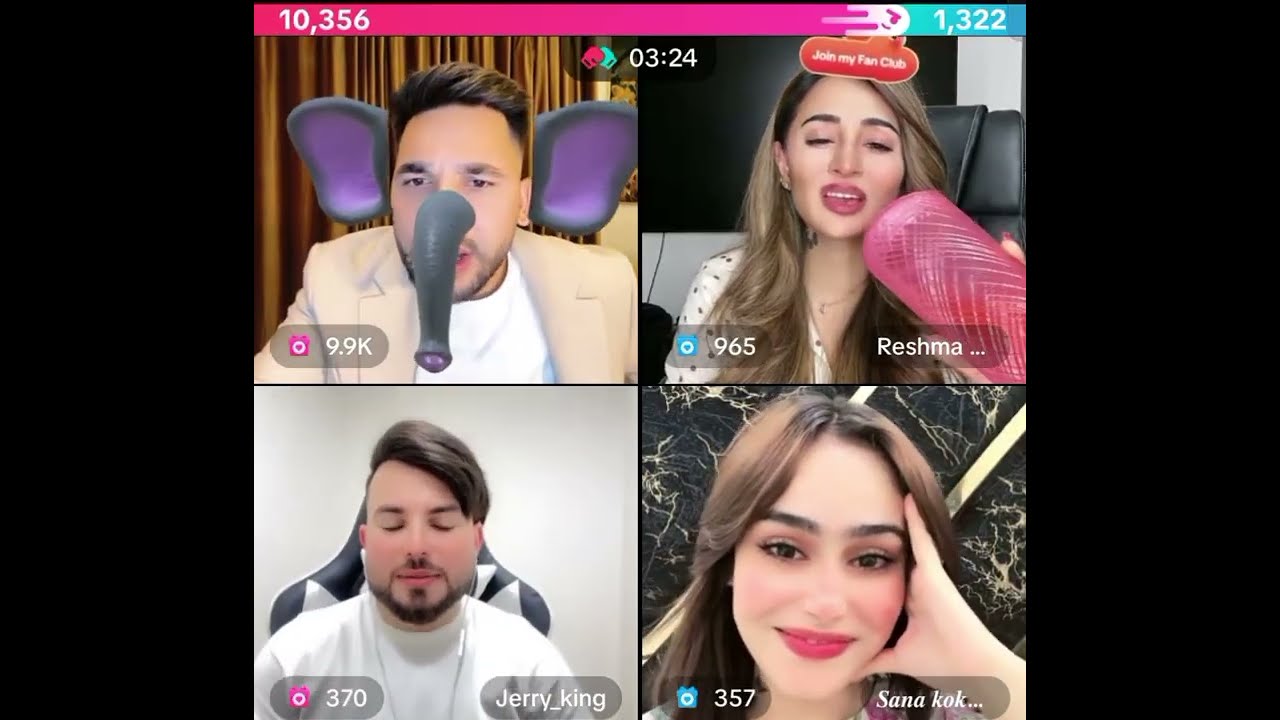 Waliullah very funny tik tok live with Jerry and Reshma #sana koko
