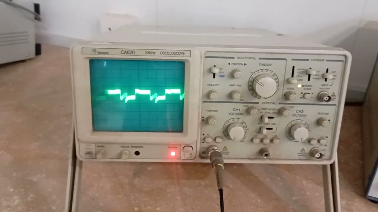 MENS current Waveform on Oscilloscope