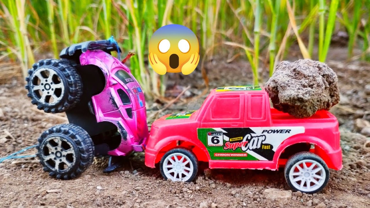 Toy Car Rescue Story 🚗🚓 | Police Car Saves Load Car | Kids Video | Car Toy Video | Jivan toy tv 