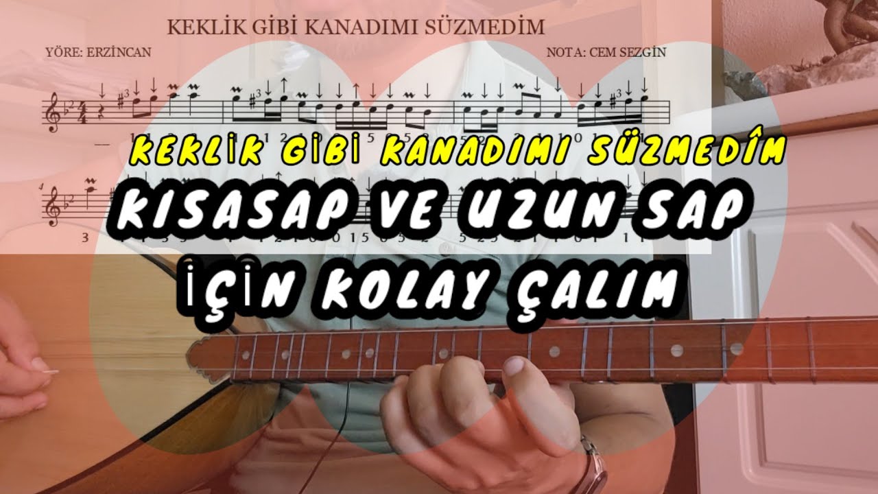 KEKLİK GİBİ KANADIMI SÜZMEDİM #solfej Bağlamadersi