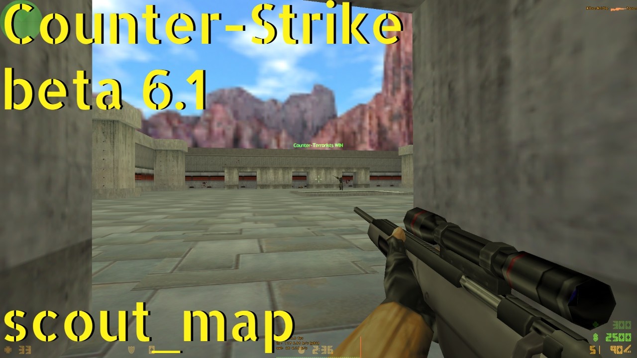 Counter-Strike beta 6.1 scout_map online gameplay - February 2026