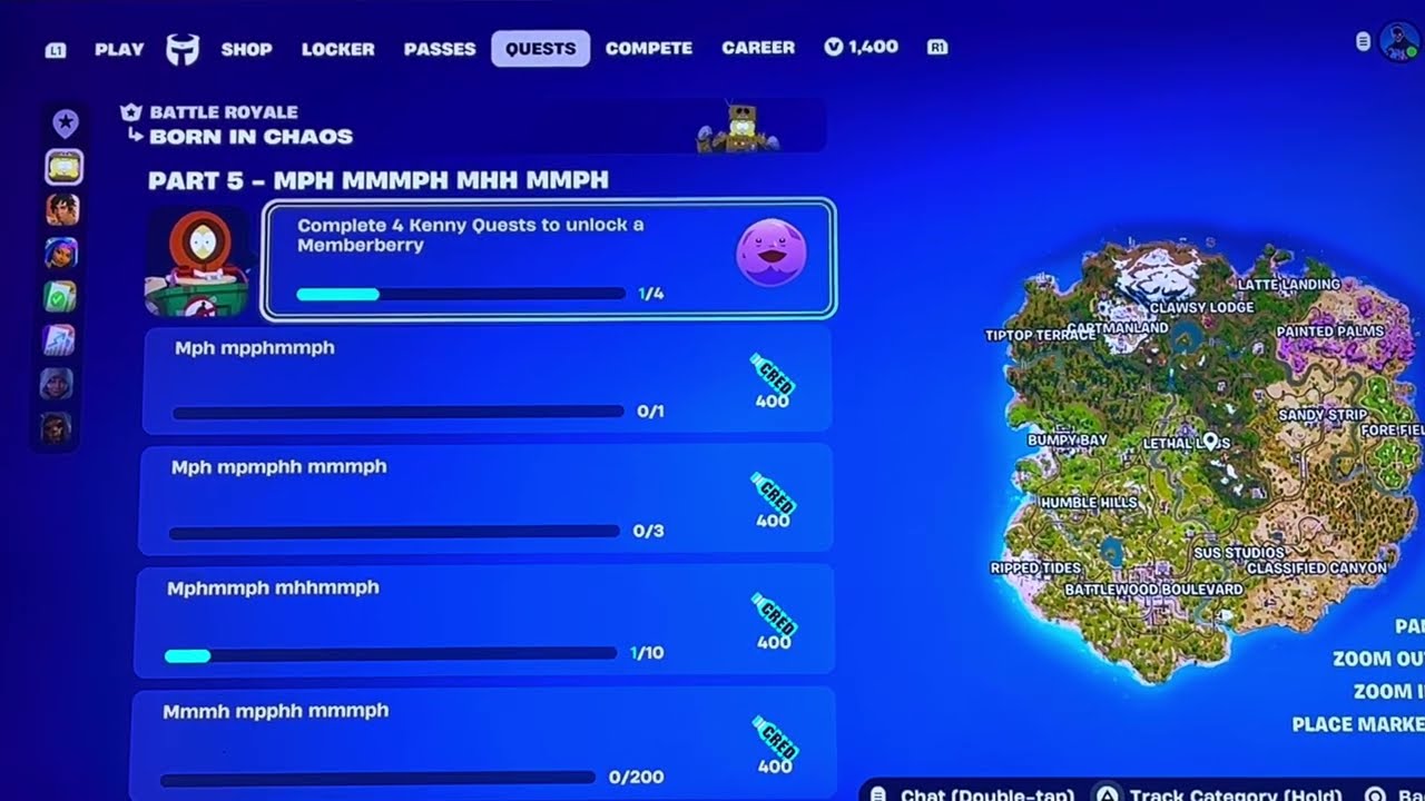 Fortnite x South Park challenges - Part 5: MPH MMMPH MHH MMPH