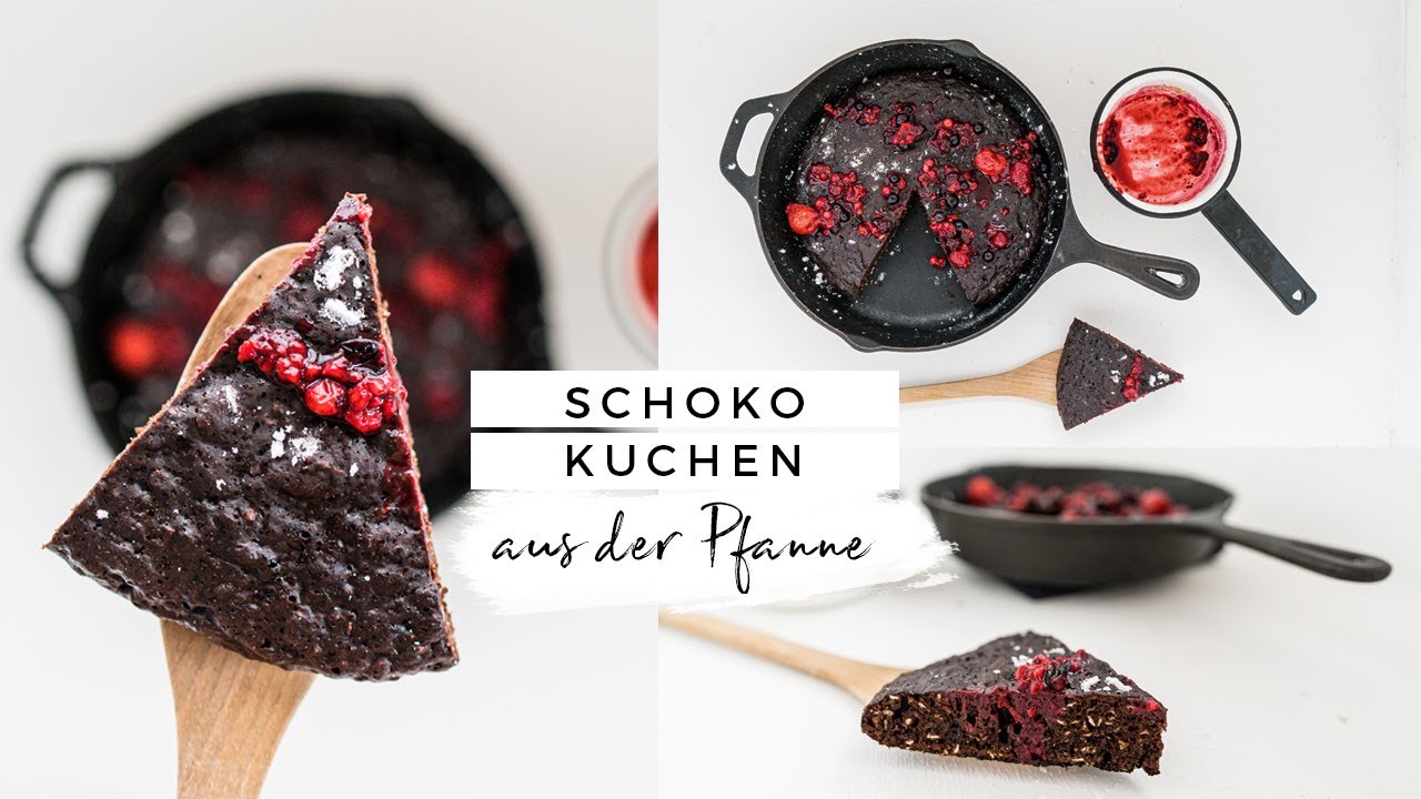 Schokoladenkuchen aus der Pfanne | Gesunder Frühstückskuchen unter 10 Minuten