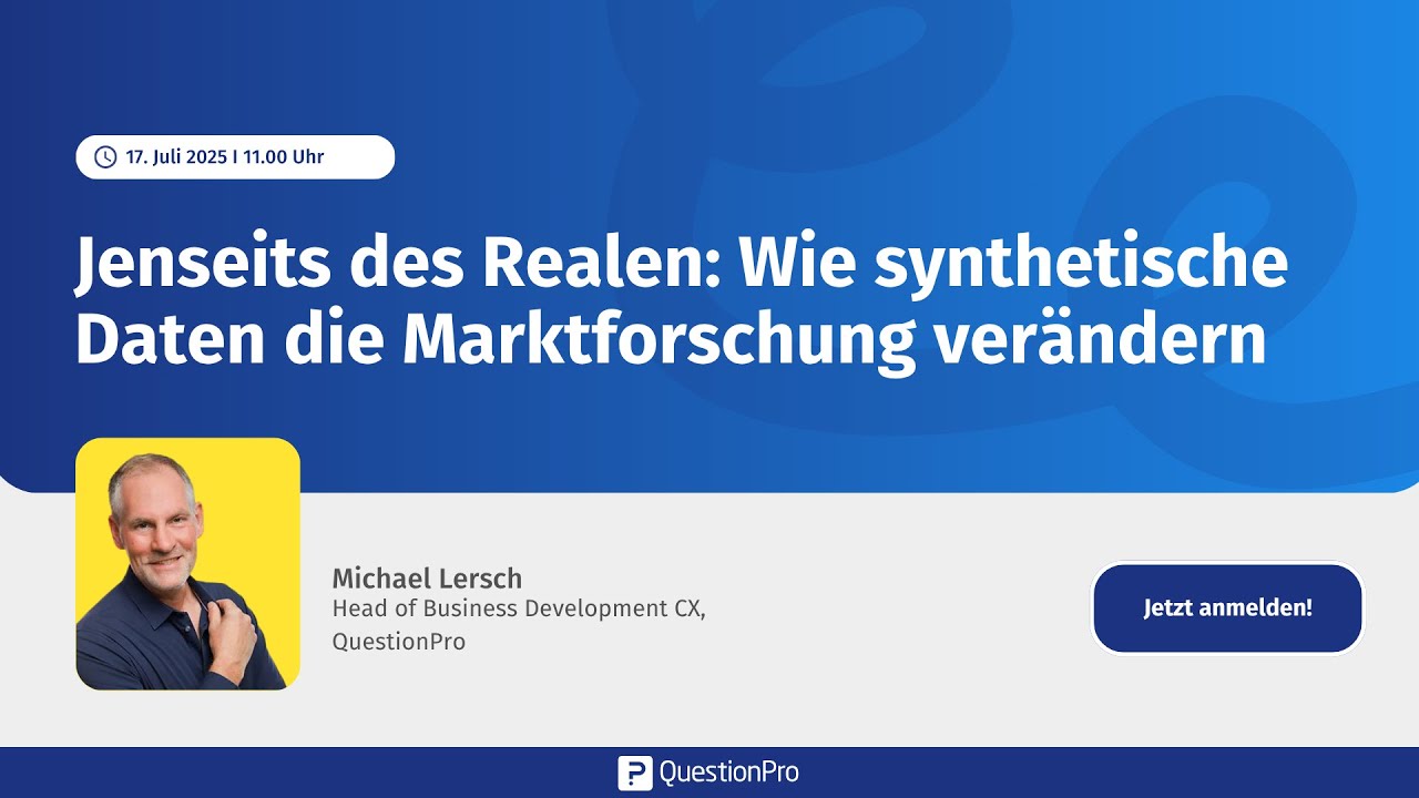 Jenseits des Realen: Wie synthetische Daten die Marktforschung verändern | QuestionPro