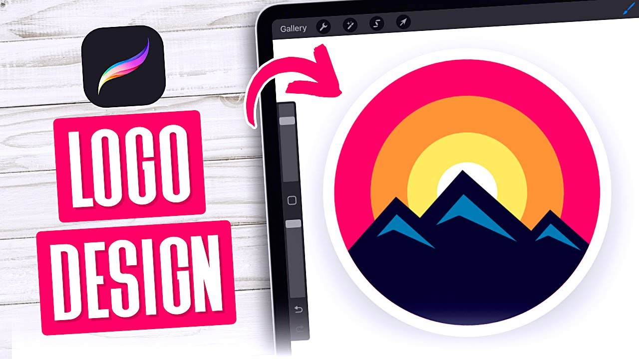 Создайте простой логотип с помощью Procreate для iPad