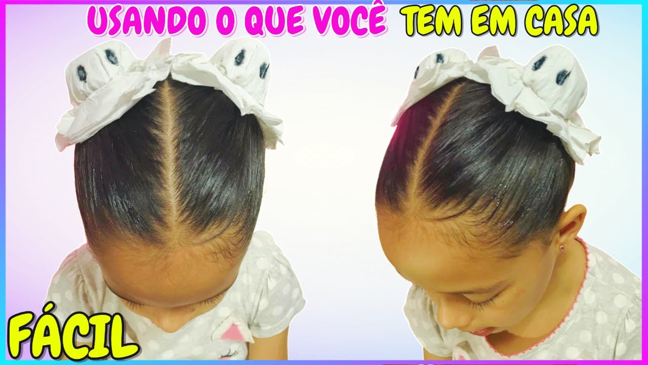 CABELO MALUCO SUPER FÁCIL: COMO FAZER UM PENTEADO MALUCO INFANTIL DE FANTASMA