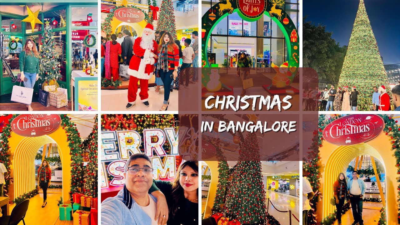 London Theme in Bangalore? RMZ Mall & Bhartiya City Christmas Decor  ✨ Bangalore Christmas 2025 🎄