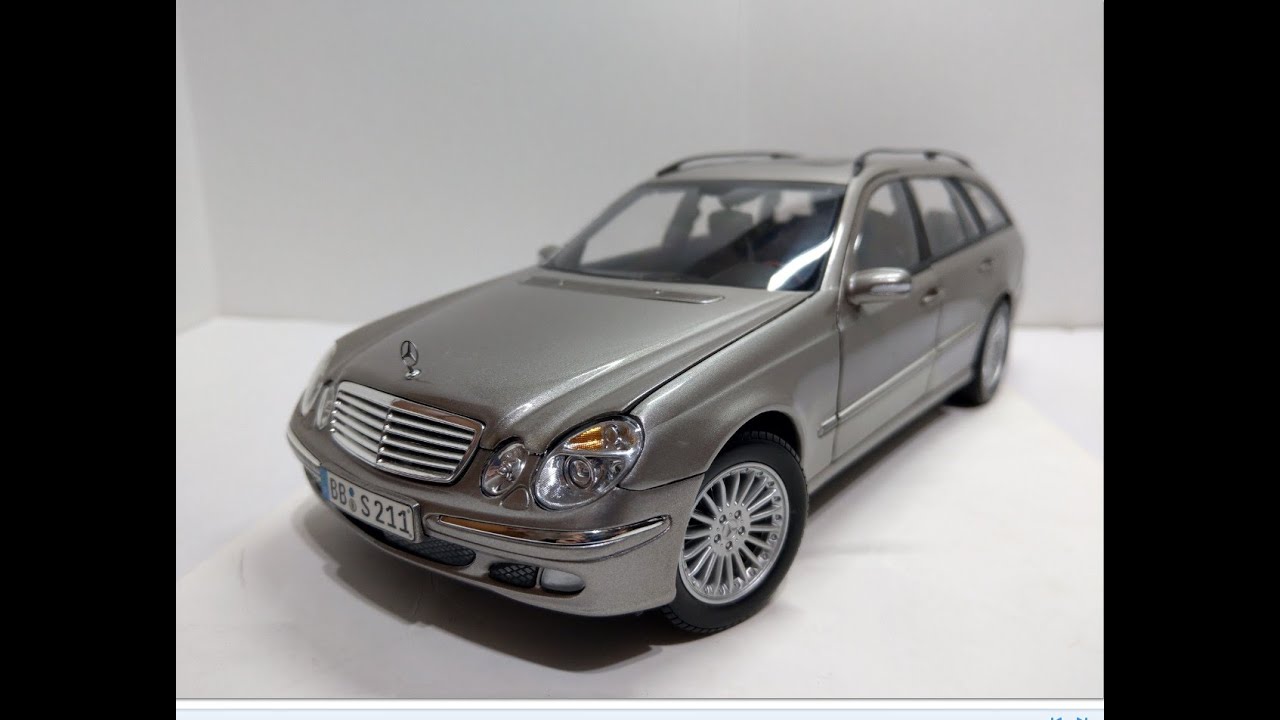 Diecast 1:18 模型車 Kyosho Mercedes Benz E Class S211 Unboxing