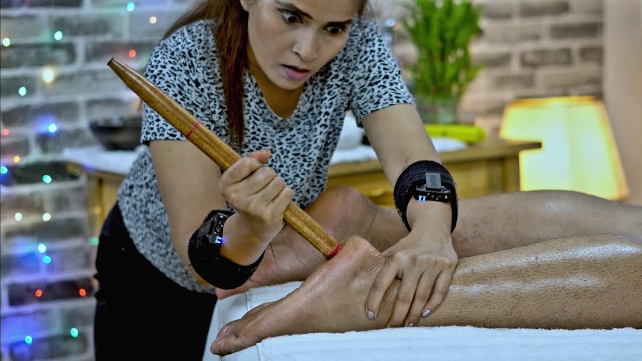 Cosmic Lady….Hot Oil Leg Massage with Joint Cracks💈Perfect For Good Sleep 💤💤