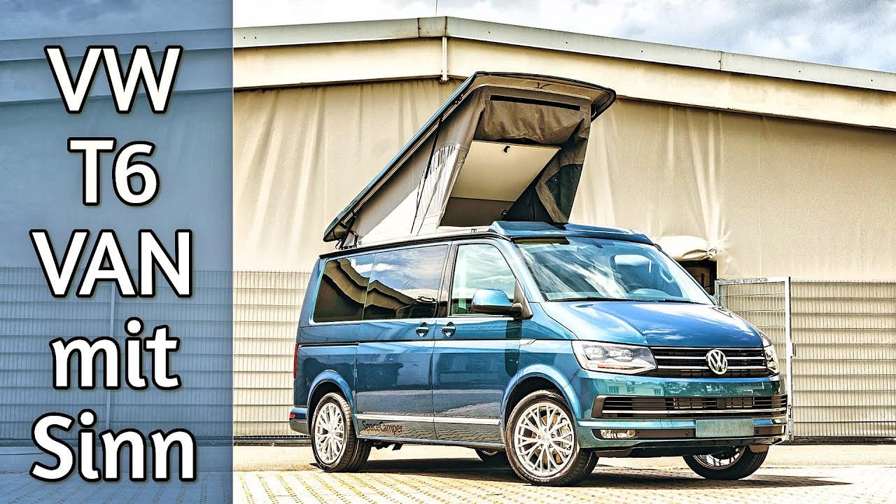 Van-Sinn! Multi Praktisch für Alltag & Camping: SpaceCamper Ausbau für VW T6