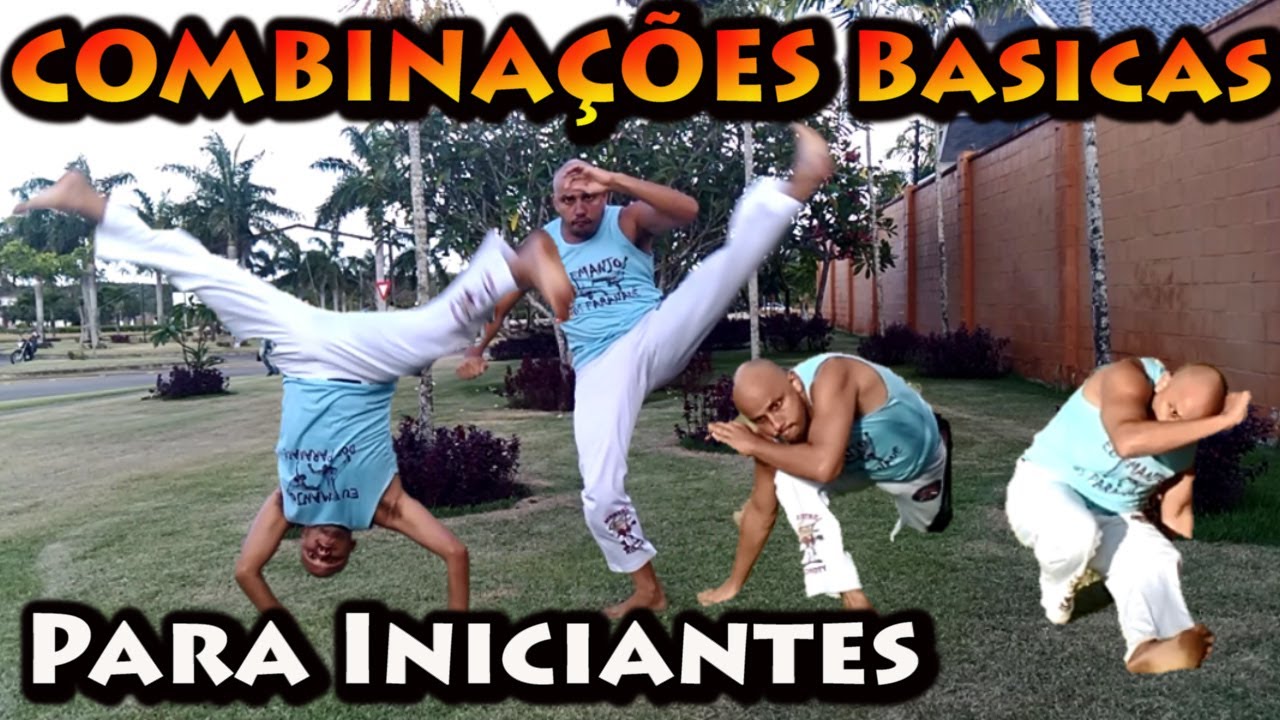 Combinações de movimentos básicos para iniciantes na capoeira (Aula 26) Corda Branca modulo 1