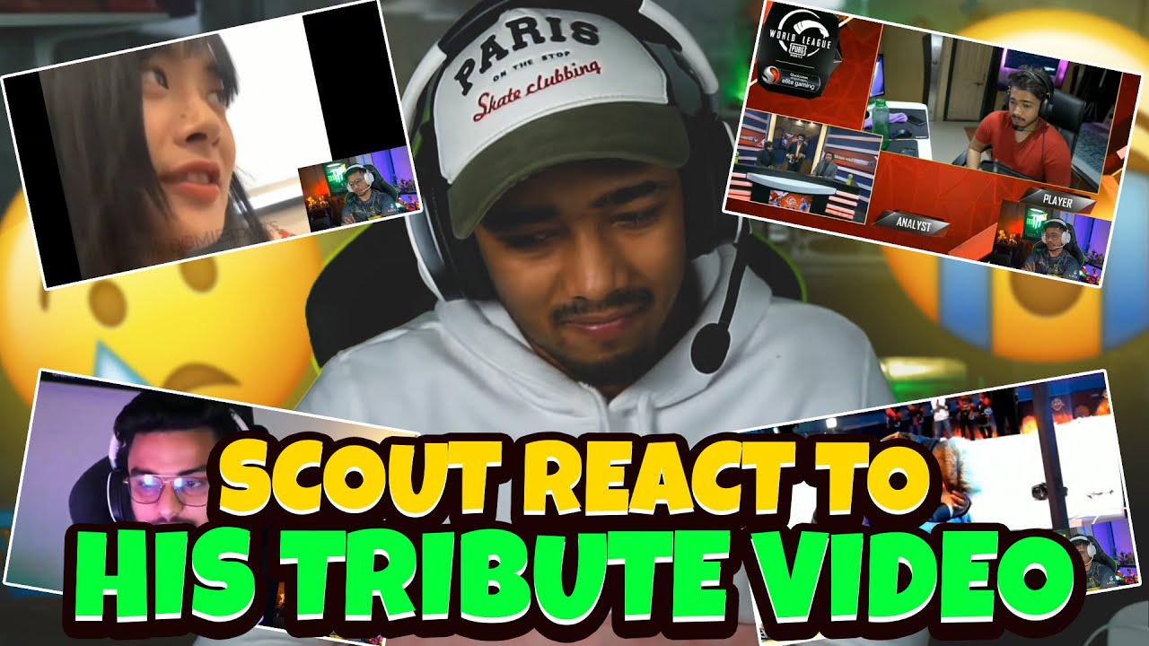 Scout reacts to fan made Tribute video ❤️ |  Gets Emotional 😭🥰