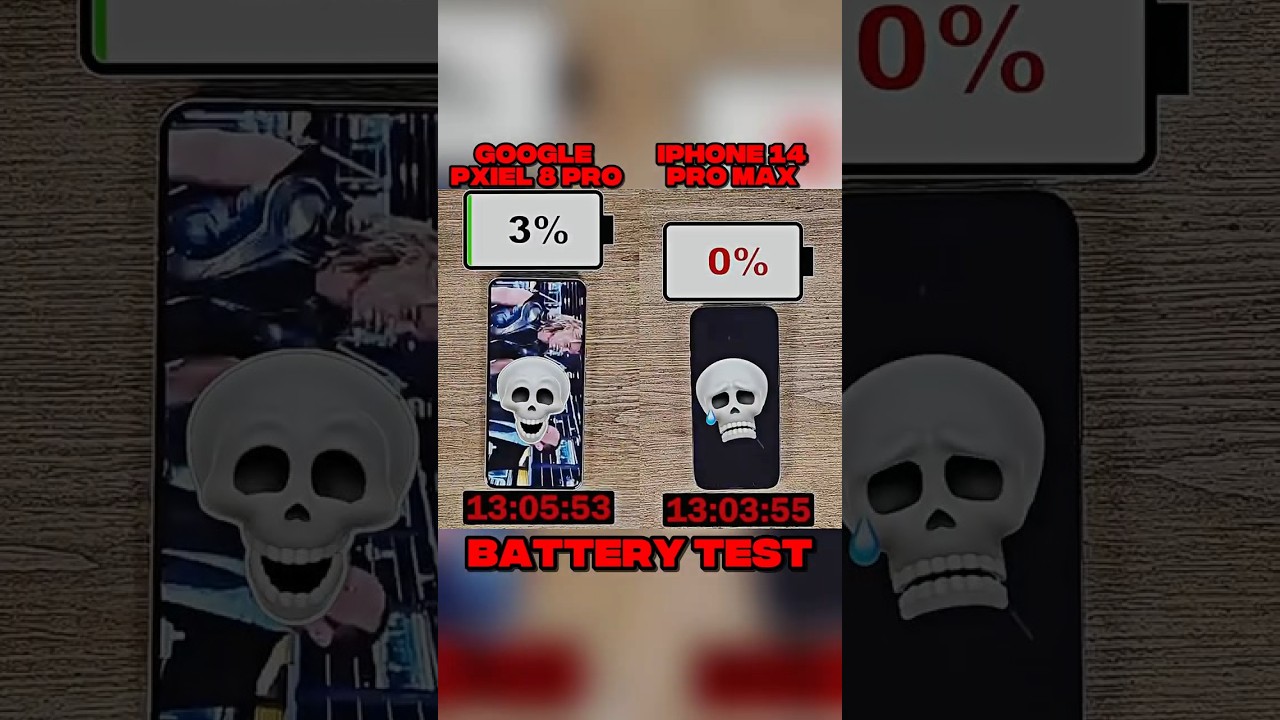 IPHONE 14 PRO MAX VS GOOGLE PIXEL 8 PRO BATTERY 🔋 TEST?