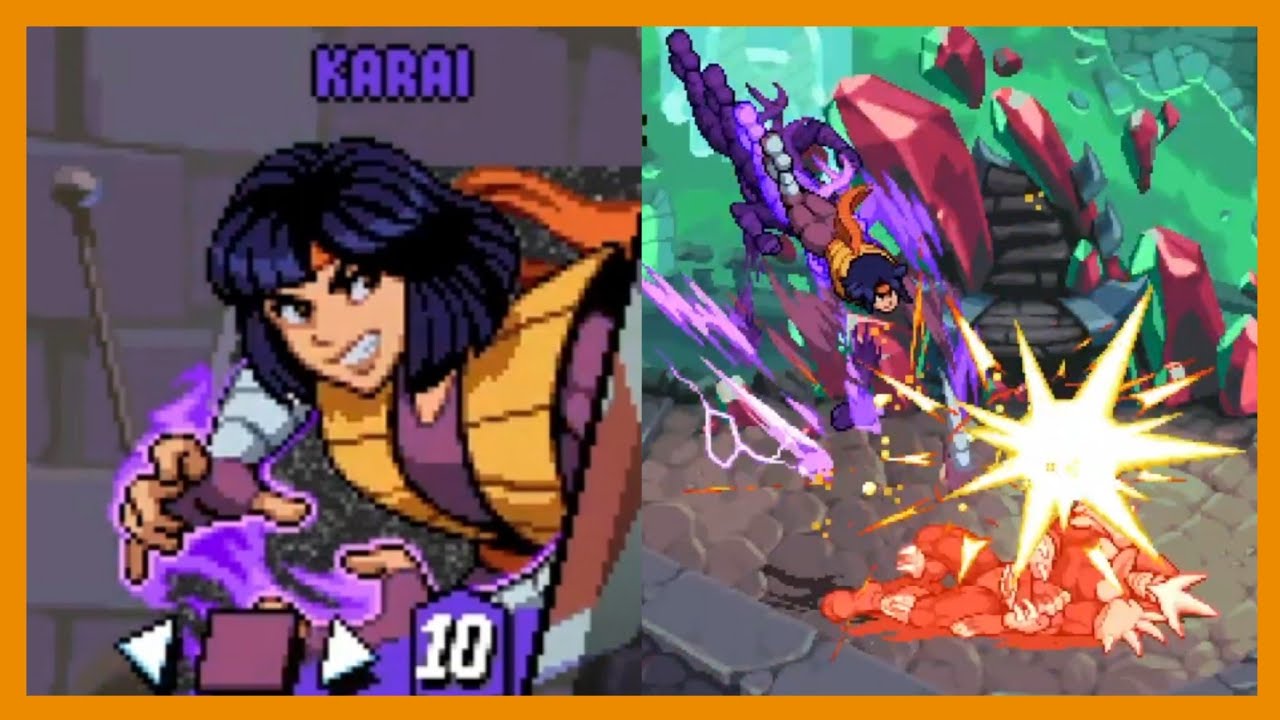 Tournament Fighters Karai Survival Mode. TMNT Shredder's Revenge.