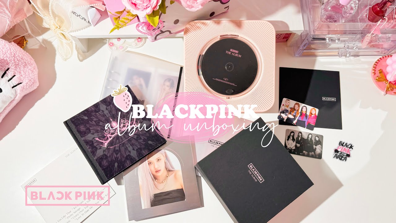 K-pop album unboxing + Temu haul 💖⭐️ blackpink the album unboxing