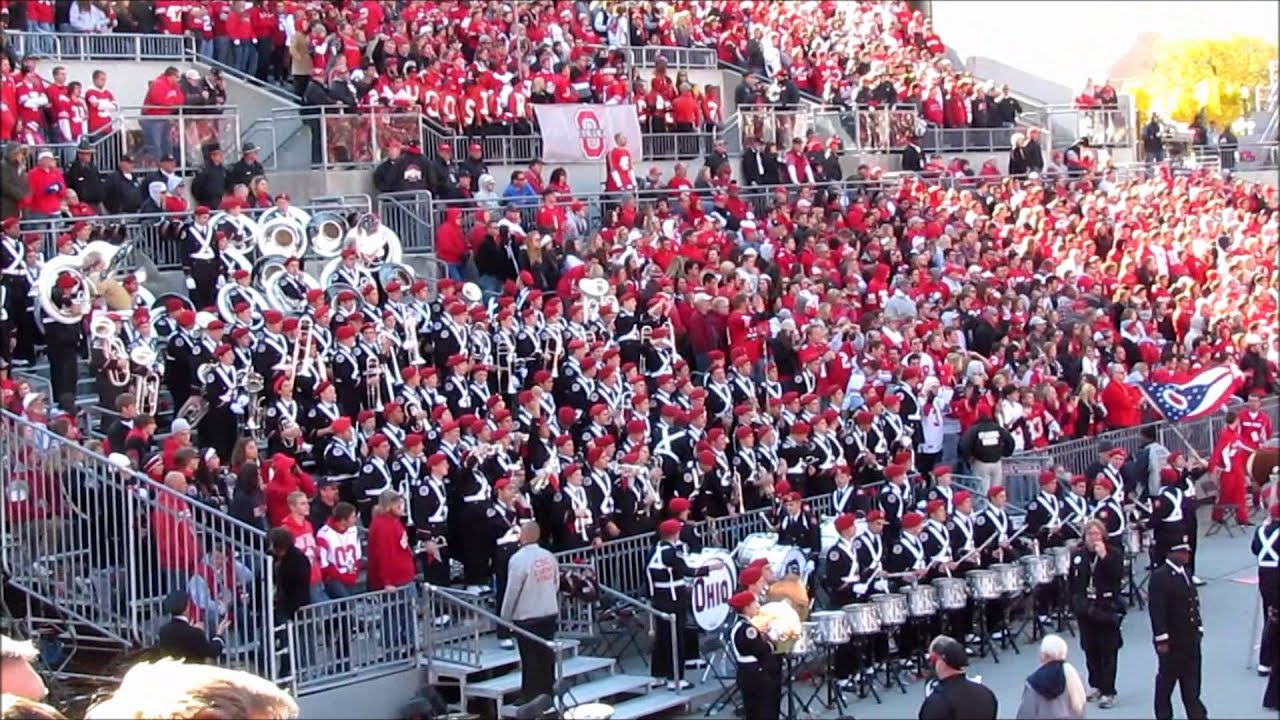 Ohio State University Marching Band Stand Tunes 11 5 2011 OSU vs  IU