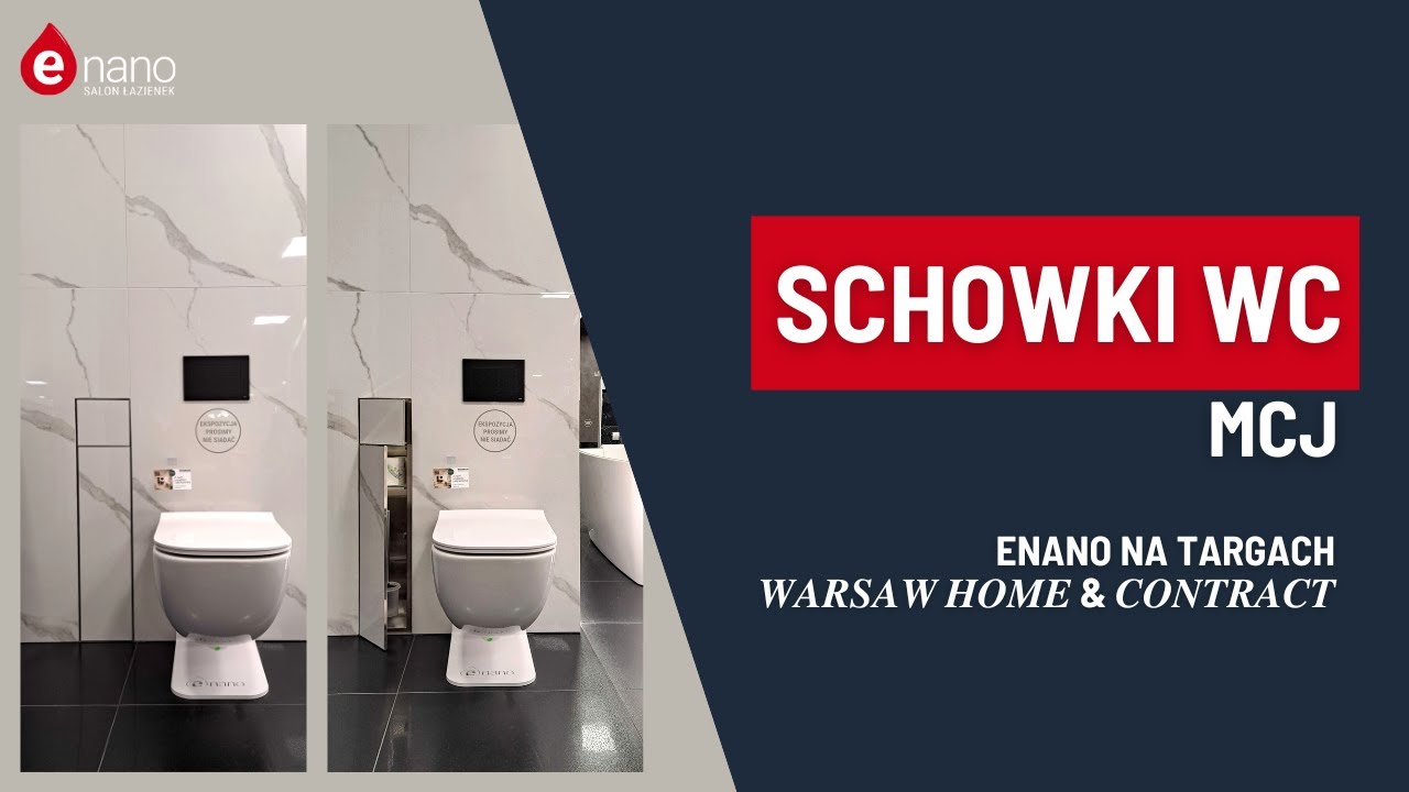 Nowe schowki toaletowe od marki MCJ - Enano na targach Warsaw Home & Contract #shorts