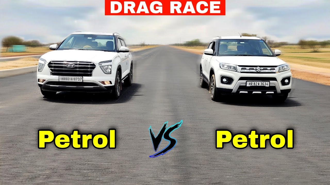 Finally ! Drag Race of Creta and Brezza (PETROL) | Brezza Vs Creta Drag Race