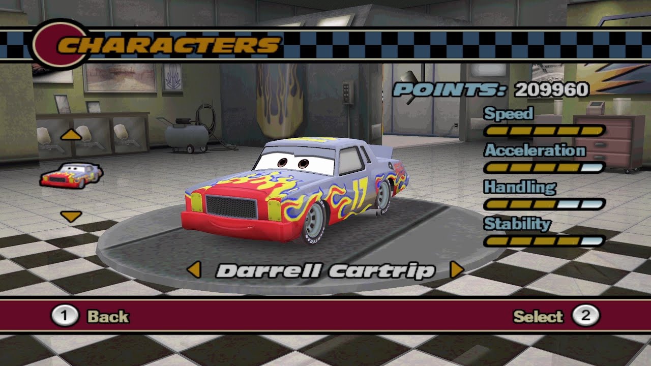 Cars Wii - Darrell Cartrip Gameplay (Dolphin)