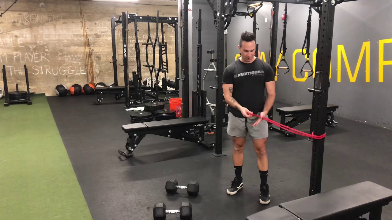 Romanian Deadlift with Attached Resistance Band