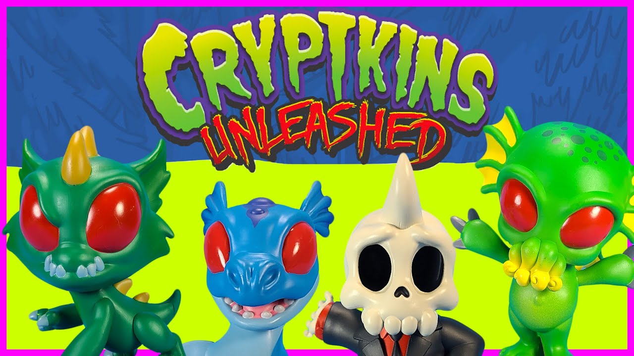 CRYPTKINS UNLEASHED! Cutest Myths & Monsters Ever... Now BIGGER! + Halloween Giveaway: Cryptkin Pins