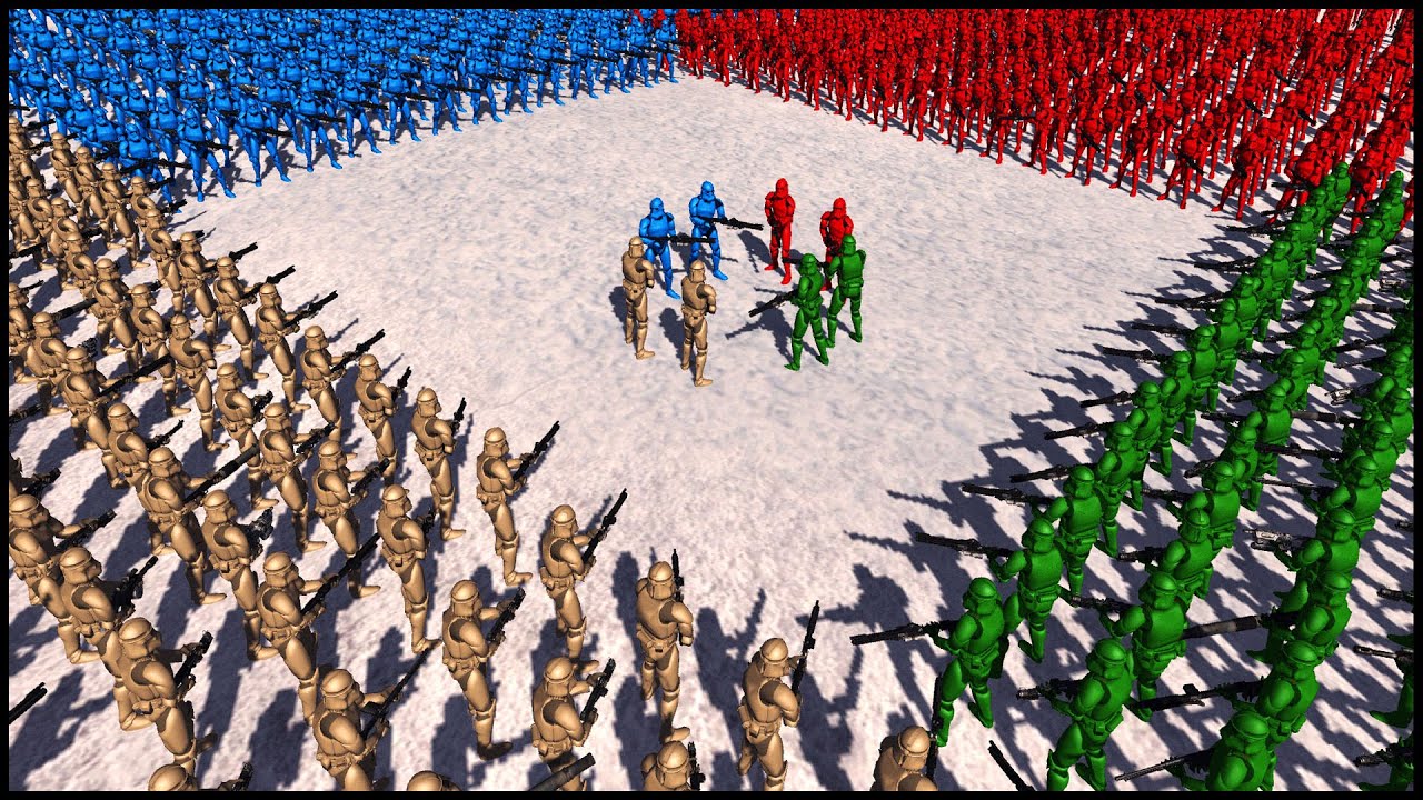 ALL Clone Trooper ARMY MEN Factions! - Men of War: Star Wars Mod Battle Simulator