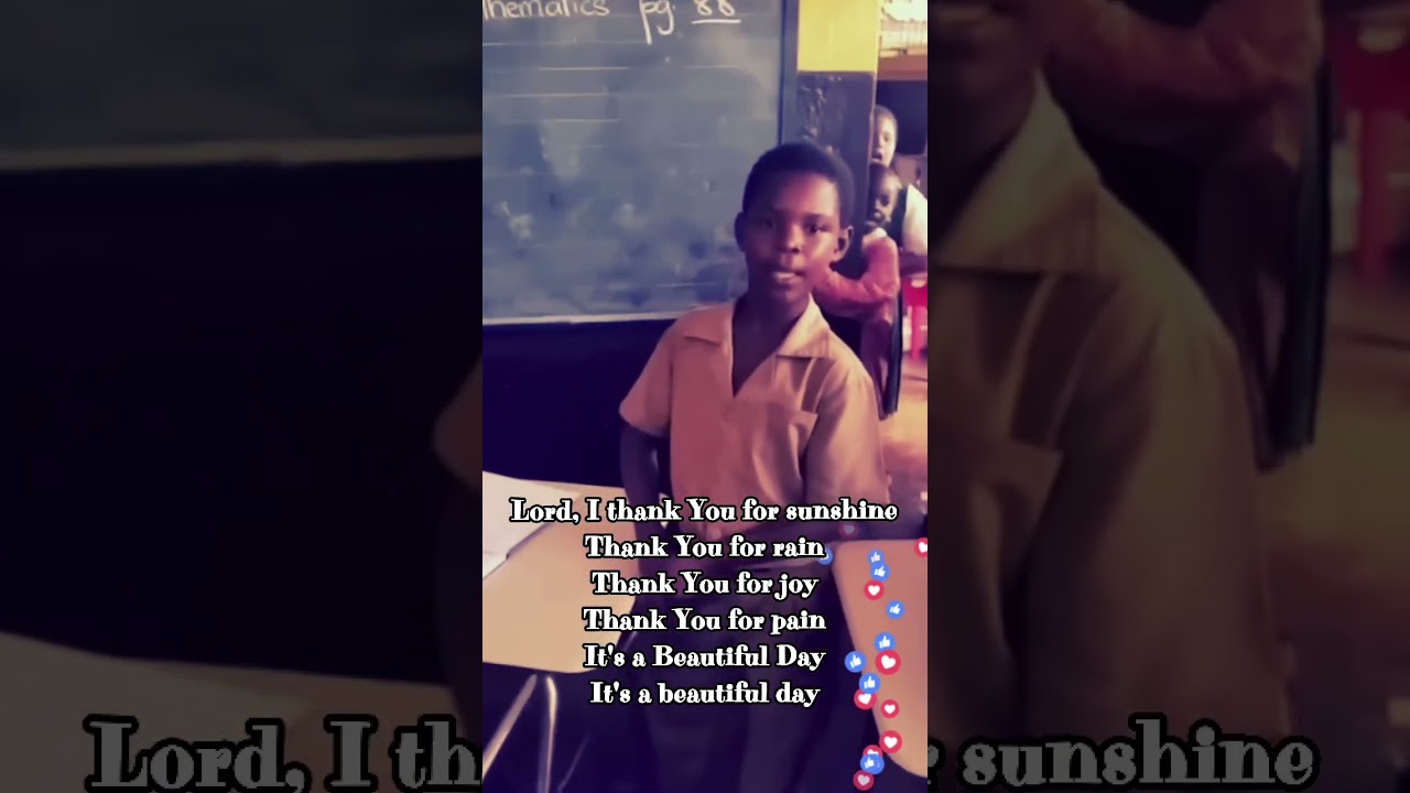 AFRICAN KID NOW VIRAL SINGING BEAUTIFUL DAY #shorts #viral #viralvideo #viralshorts #trending