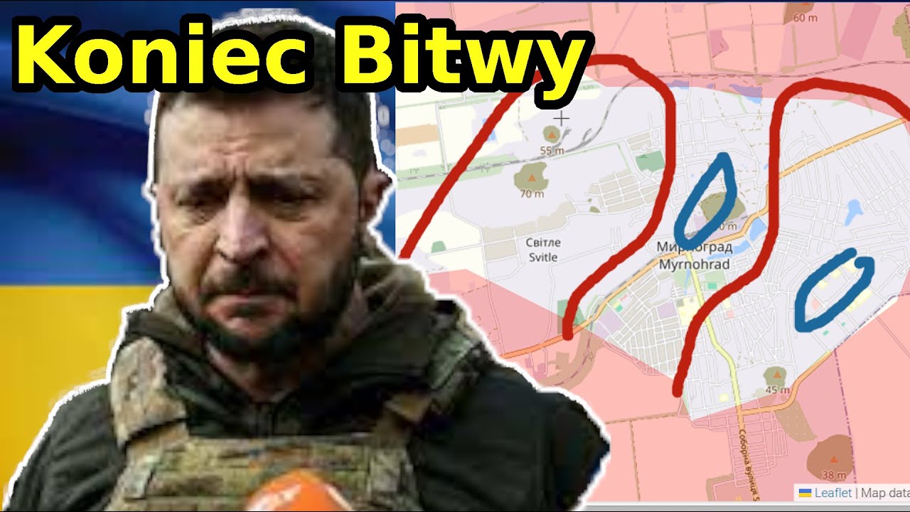 Centrum Myrnohradu zdobyte wojna na ukrainie