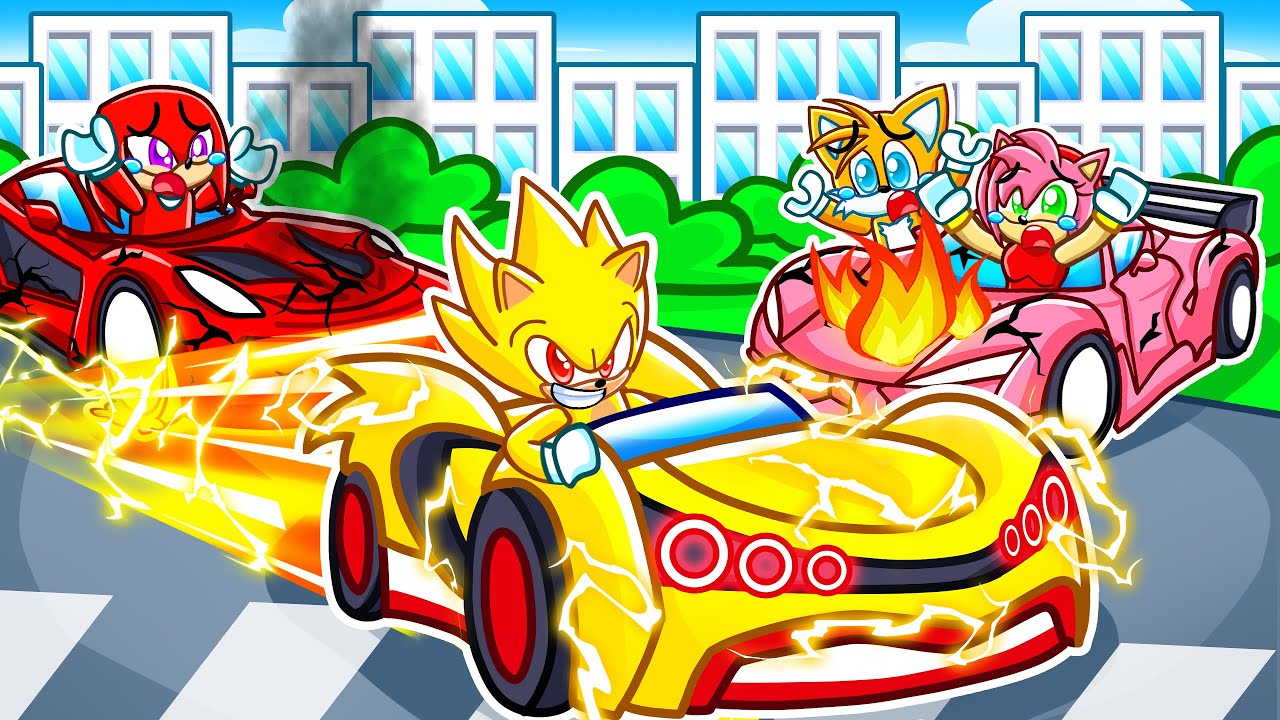 Coche de SUPER SONIC VS CAZADORES en Roblox Driving Empire!