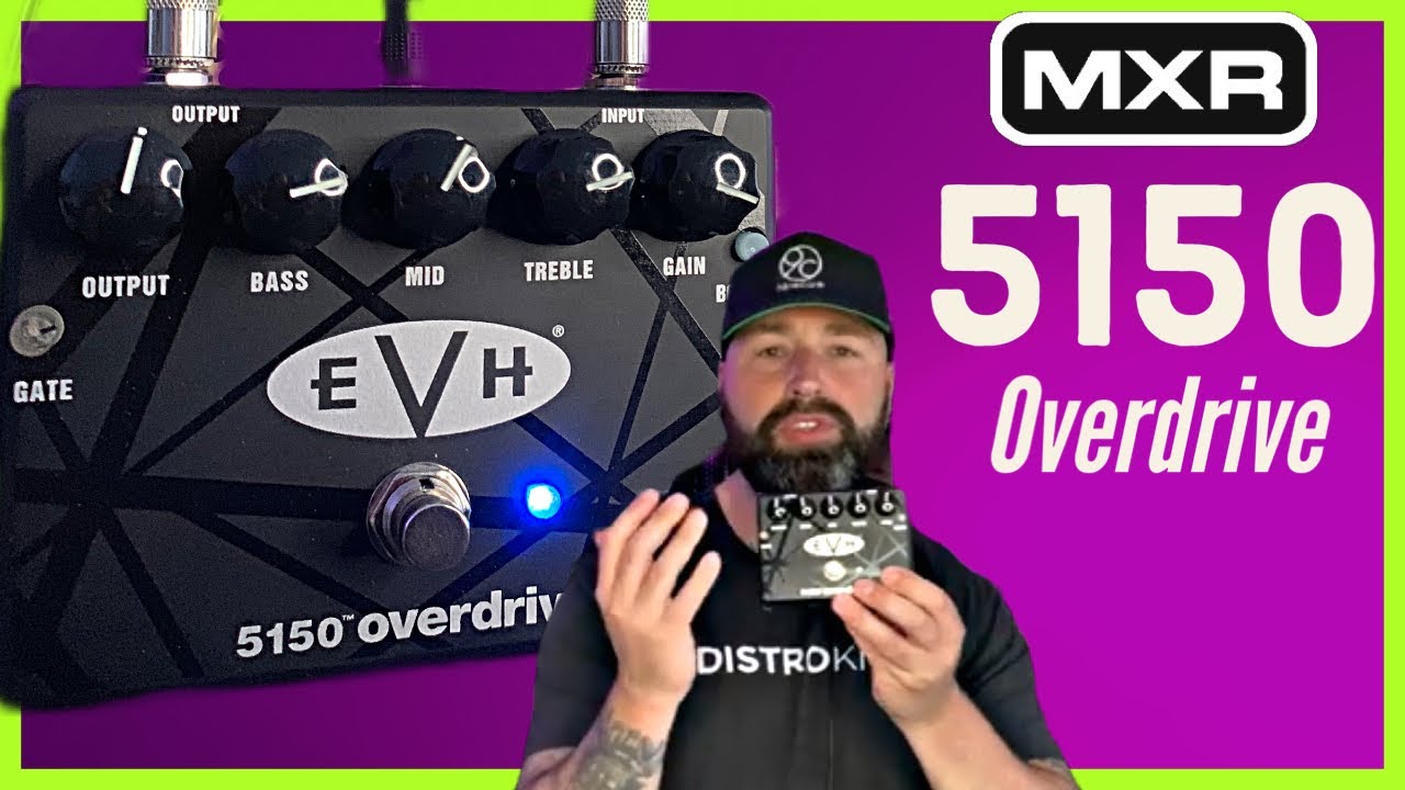 EVH MXR 5150 OVERDRIVE DEMO - Part 1 - Chug Test - Evh 5150iii EL34s