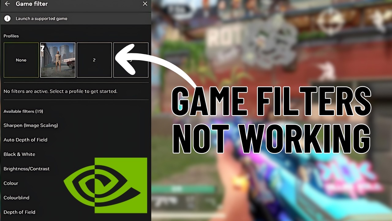[FIXED] NVIDIA Game Filters Not Working