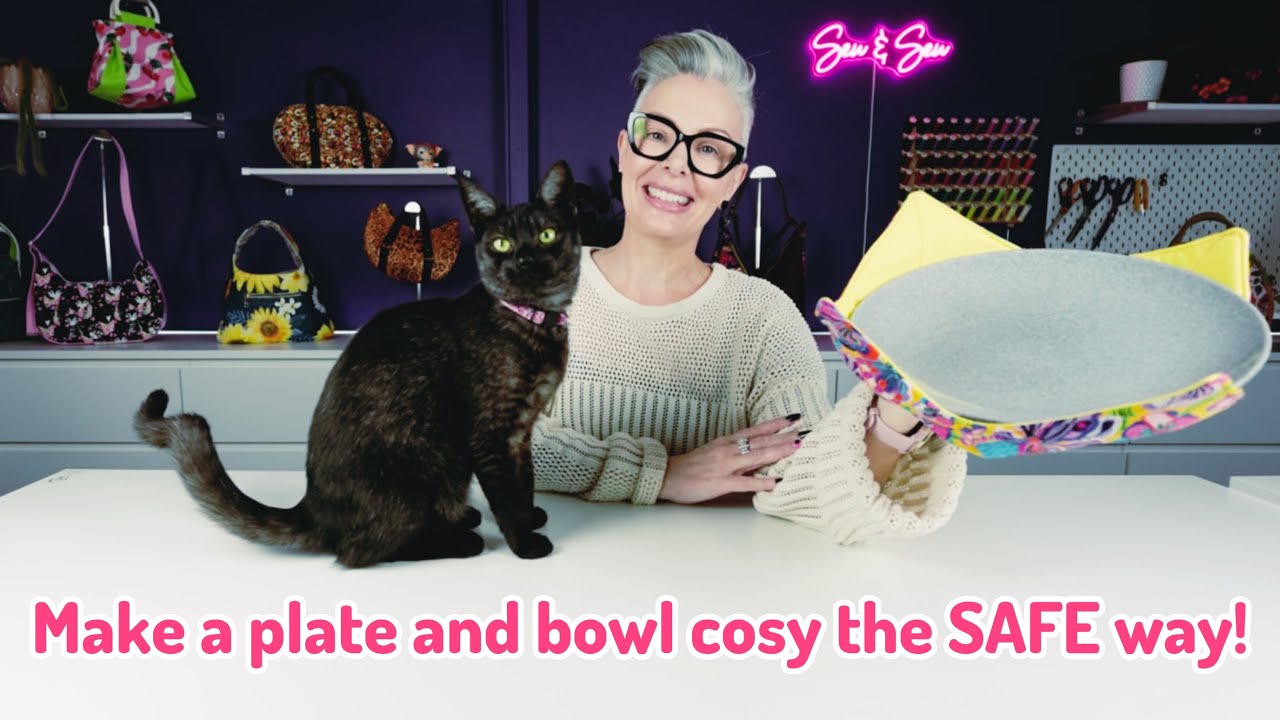 Plate/bowl microwave cosy tutorial. Great to sell or gift!