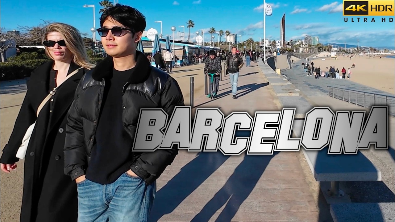 🇪🇸 Barcelona Beach Town District Walk Tour