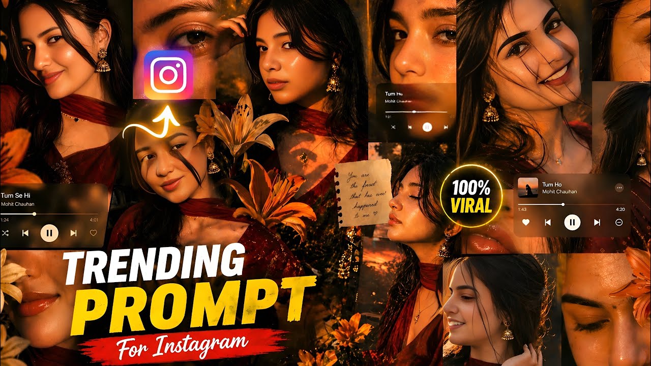 Instagram Trending Collage Ai Photo Editing | ChatGPT Photo Editing Prompt | Aesthetic Photo Editing
