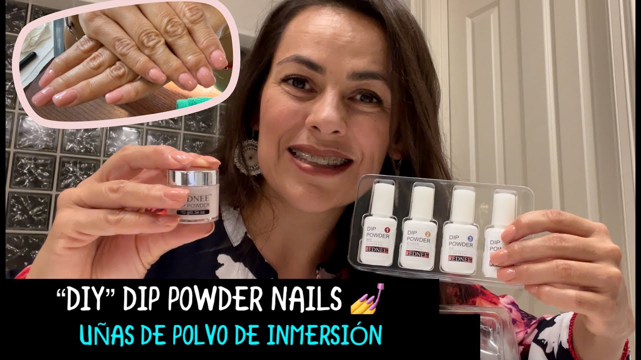 “DIY” DIP powder nails / Uñas de polvo de inmersión