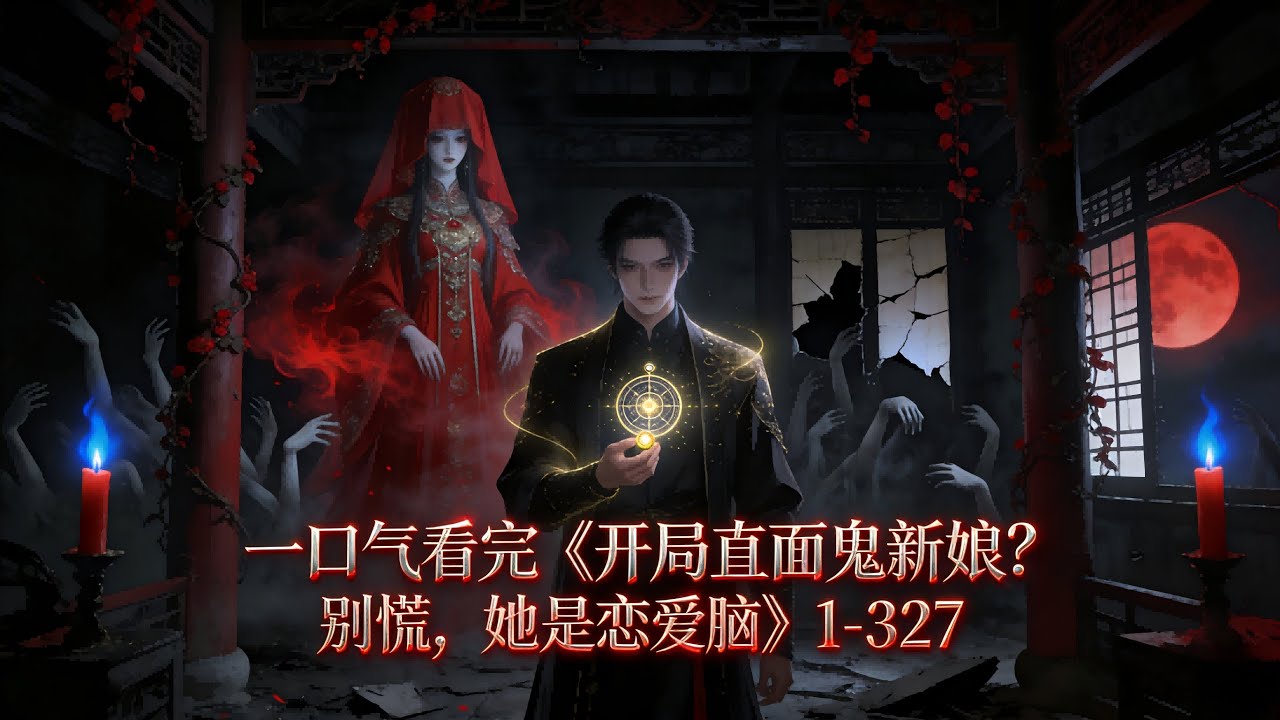 《开局直面鬼新娘？别慌，她是恋爱脑》1-327 全球诡异游戏，林野开局抽中【红衣女鬼】——却因系统提示，看见女鬼技能栏里藏着“恋爱脑被动”。从此他身后多了一道恐怖的红色身影…#星辰漫客