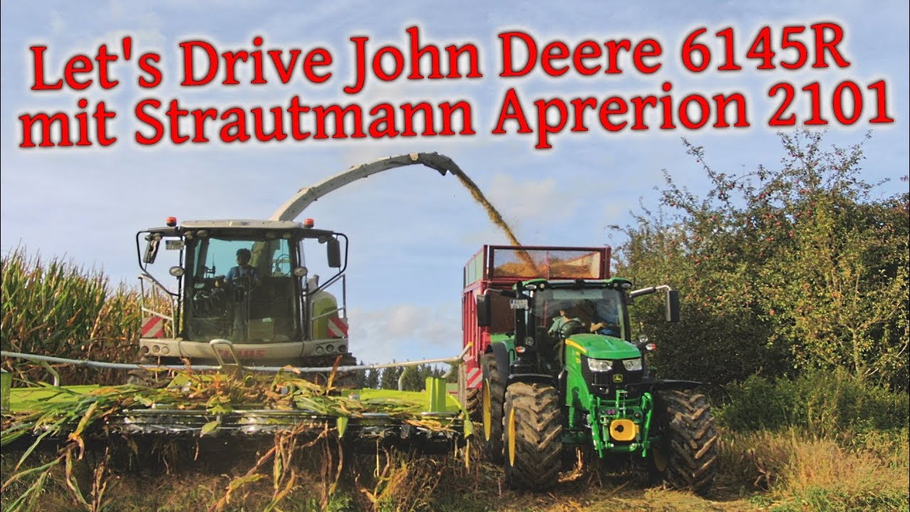 DIE ÜBERGABE! | Mais abfahren mit John Deere 6145R und Strautmann Aperion 2101