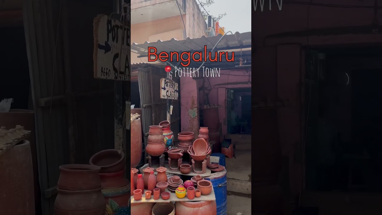 Pottery town in Bengaluru #explorebengaluru #travel #minivlog