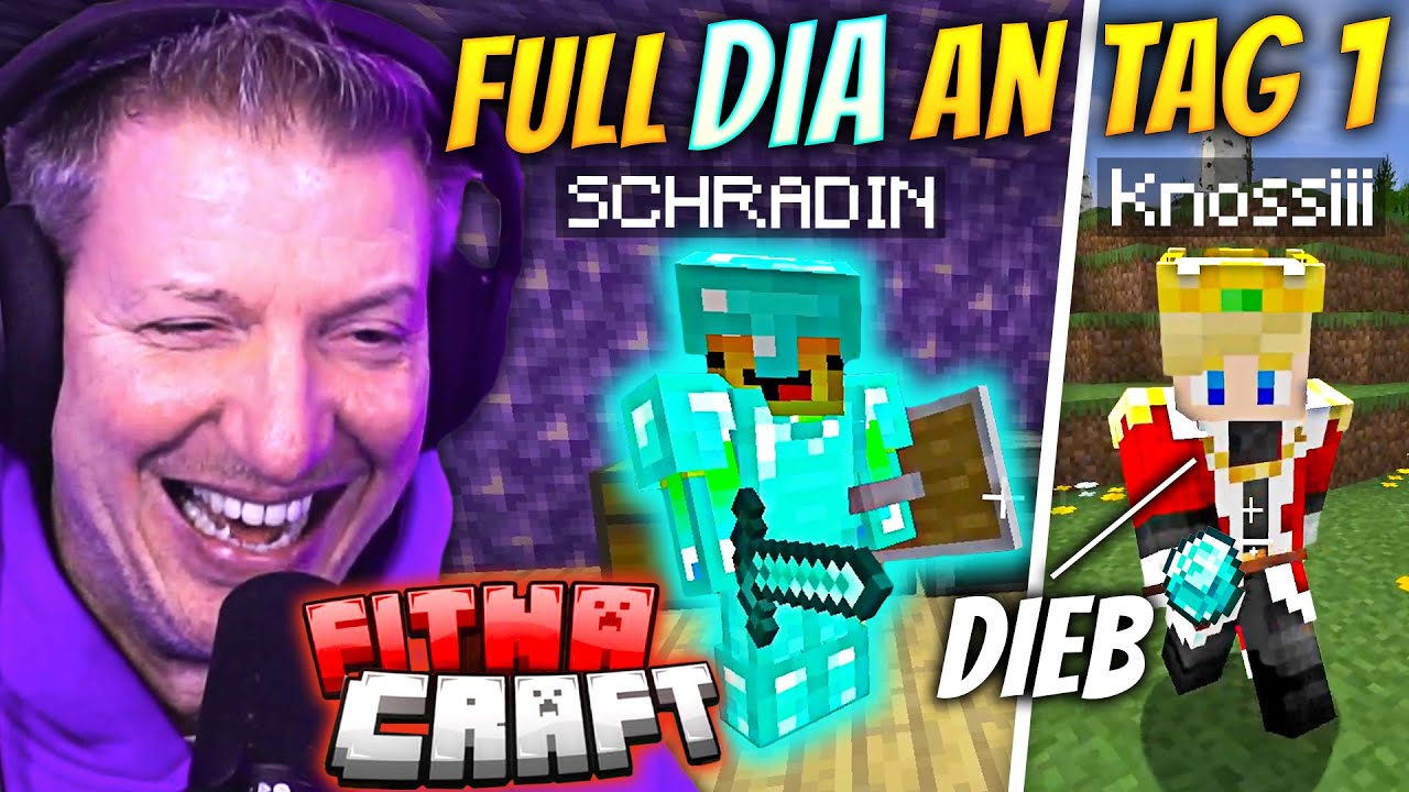 JETZT habe ICH die MACHT💎💀 KNOSSI STIEHLT meine DIAS🤬🤣  | SCHRADIN bei FITNACRAFT #1