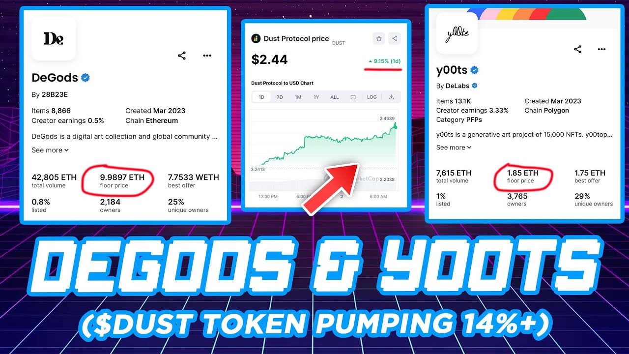 DeGods S3 & y00ts - $DUST PUMPS 14%+ 📈