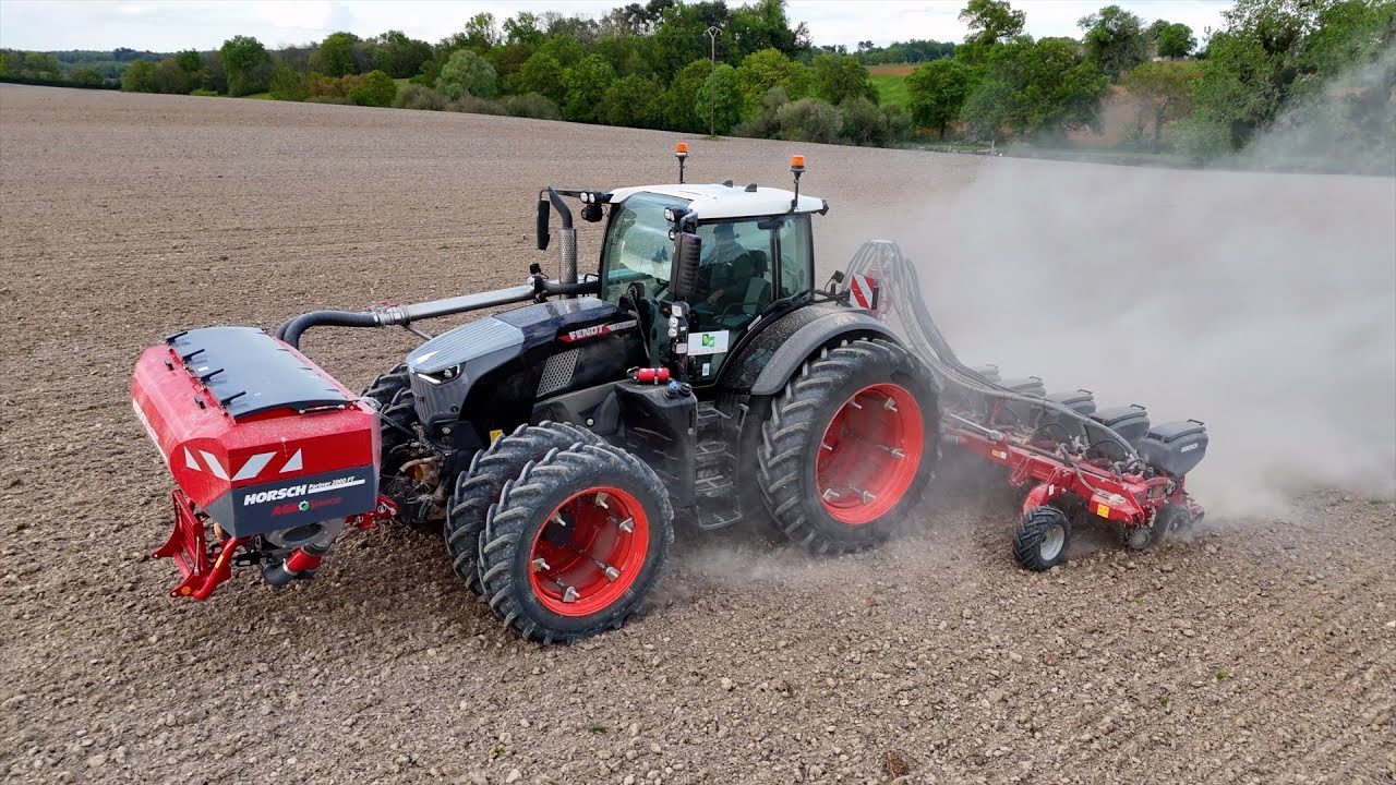 FENDT 726 GEN7 BLACK  AU SEMIS DE MAIS 2024 🌽 | 726 GEN7 + HORSCH MAESTRO 11RV/HORSCH PARTNER 2000FT
