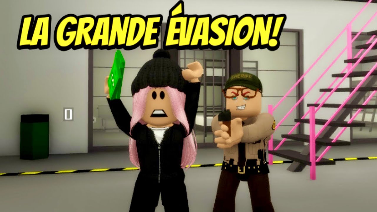 LA PIRE VOLEUSE ET LE GARDIEN DE PRISON DE BROOKHAVEN RP! LA GRANDE ÉVASION! ROBLOX STORY FILM MOVIE