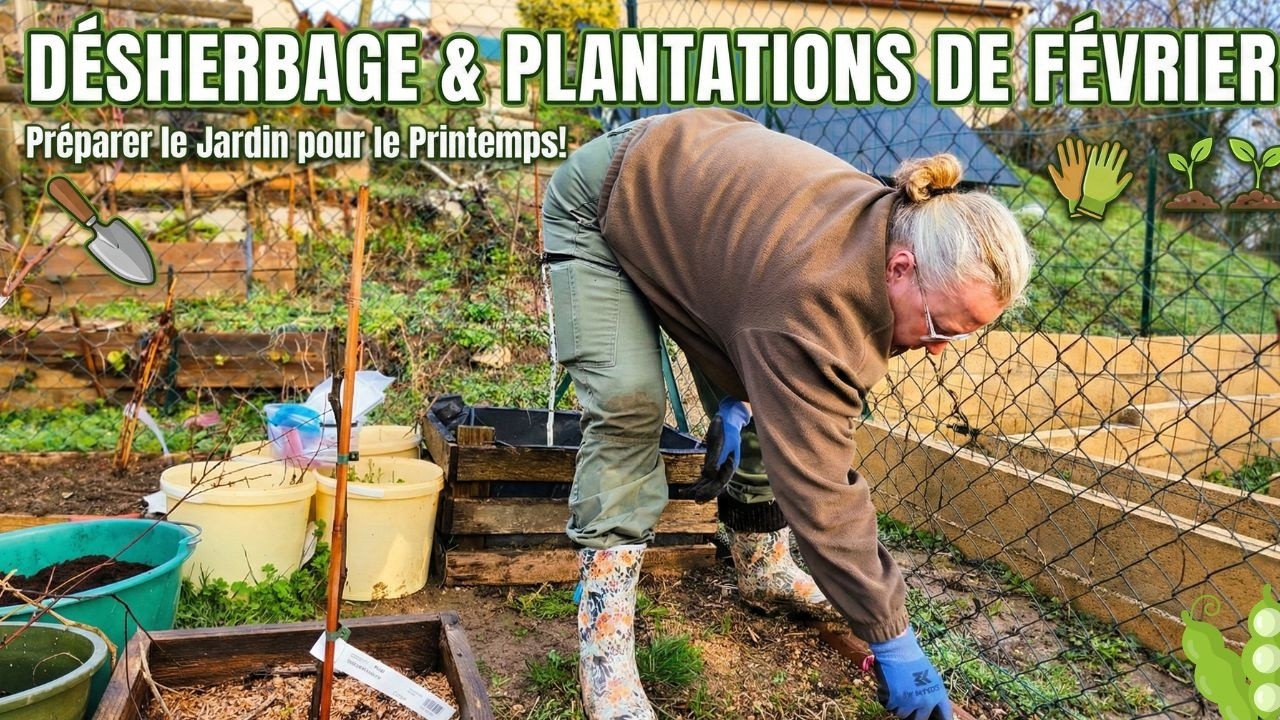 VLOG POTAGER : Semis de petits pois, terrain inondé et travaux au poulailler ! #maman #jardin