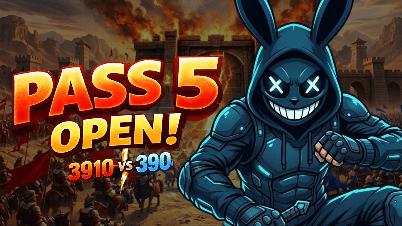 [LIVE] PASS 5 OPEN! 🔥 3910 vs 3904 – WAR RESMI DIMULAI! | Rise of Kingdoms